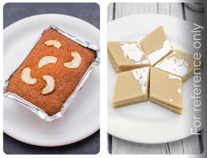 Kaju Burfi(250 Gms) + Sugar Free Ajmeer(250 Gms)