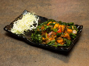 Crunchy Spinach Paneer