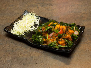 Crunchy Spinach Paneer 