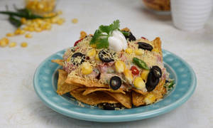 Peri Peri Corn Olive  Nachos