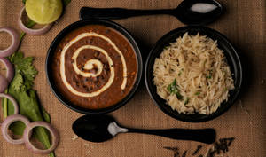 Dal Makhani + Plain Rice