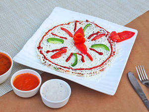 Schezwan Onion Uttapam