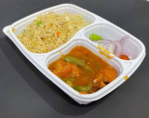 Chilli Chicken + Egg Fried Rice