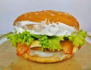 Veg Burger - Healthiest Burger In The City - Probiotic Kimchi - Large