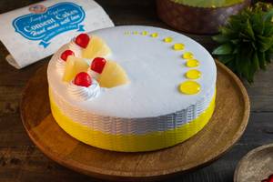 Eggless Pineapple Cake