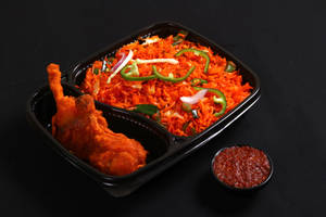 Veg Schezwan Rice + Chicken Lollipop 2 Pcs