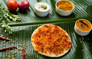Onion Tomato Uttapam