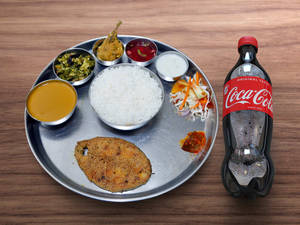 Kingfish Thali + Coke 750 Ml Pet Bottle