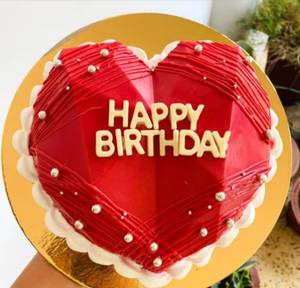 Red Velvet Heart Shape Pinata Cake [ Cake Of The Day ]