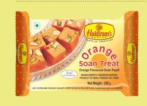 Orange Soan Papdi