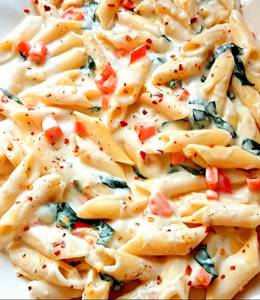 Creamy White Sauce Penna Pasta