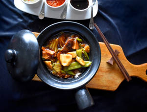 Vegetable Haaochi  Pot Rice