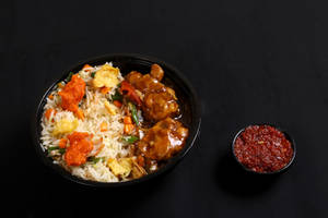 Chicken Manchurian Rice Bowl