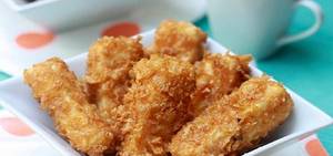 Paneer Strips 12 Pcs  2 Dips