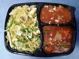 Chicken Drum Sticks 2pcs, Chicken Hakka Noodles With Kung Pao Chicken