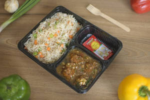 Veg Manchurian With Veg Fried Rice