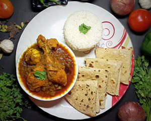 Handi Chicken Thali