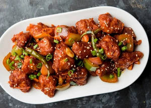 Schezwan Chicken Dry (8 Pcs)