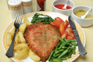 Chicken Cutlet and Chips