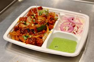 Garlic chillie soya chaap