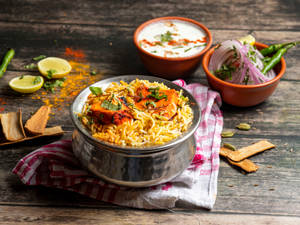Paneer Tikka Dum Biryani 