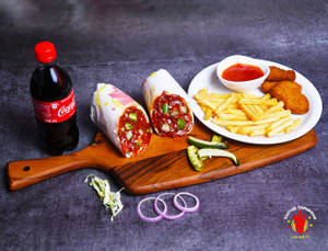 Mexican Shawarma + French Fries + Cold Drink