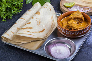 Paratha With Chicken Curry