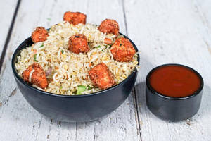 Paneer Popcorn Rice Bowl