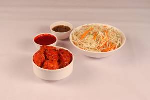 Veg Noodles + Veg Manchurian + Chutney 