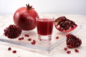 Pomegranate without milk juice