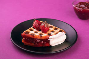 Strawberry Cream Cheese Waffle