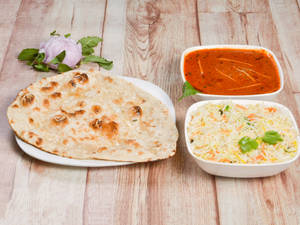 Murgh Lahori Masala  + Rice + Butter Naan + Salad