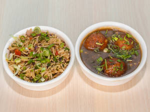 Manchurian with Fried Rice