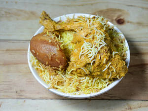 Chicken Biryani (Served with salad)
