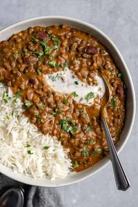 Dal Makhani With Rice Meal