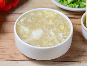 Sweet Corn Chicken Soup (half)