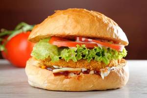 The Ultimate Veg Pickle Tickle Burger