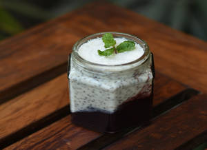 Chia Coconut Blueberry Pudding