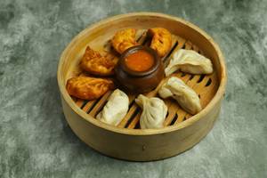 Chicken Momos (3pcs) + Mutton Fried Momos (3pcs)