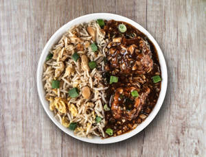 Chicken Manchurian Rice Bowl