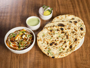 Shahi Paneer + 2 Lachha And Naan