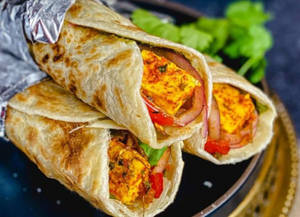 Paneer Tikka Roll (double Filling)