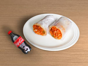 Mughlai Chicken Roll + Coke 250 Ml Pet Bottle