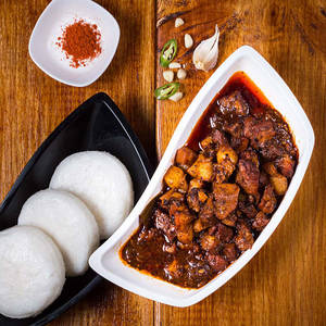 Pork Sarpathal With Sannas