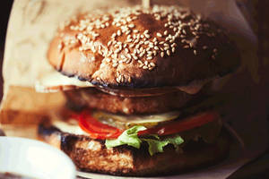 Roast Chicken Kebab Burger