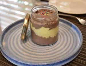 Indian Rasmalai & Chocolate Mousee Cake In Jar