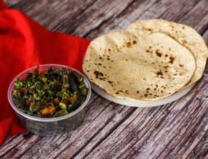 Bhindi Masala & Roti Platter
