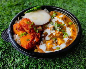 Jeera Rice With Matar Paneer