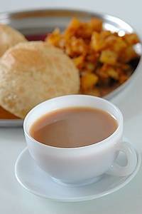 Poori Sabji With Ginger Tea