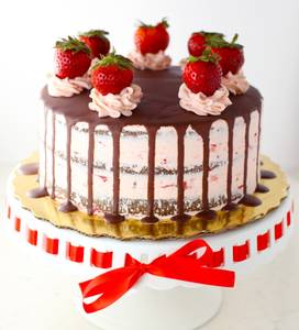 Chocolate Strawberry Cake                              
